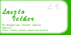 laszlo velker business card